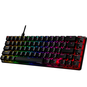 HyperX Alloy Origins 65, HyperX Red, Linear, US, must - Mehaaniline klaviatuur