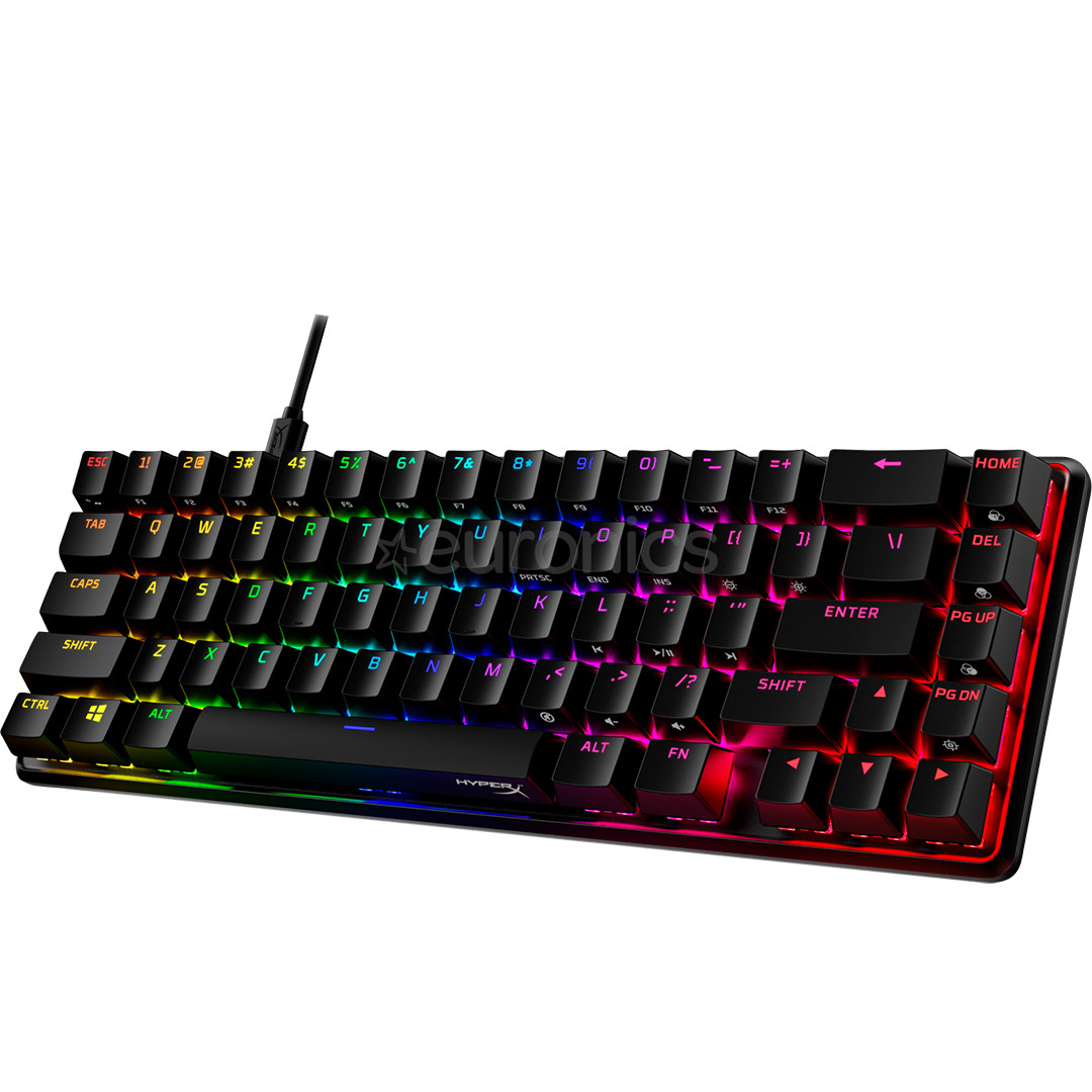 HyperX Alloy Origins 65, HyperX Red, Linear, US, черный - Механическая клавиатура