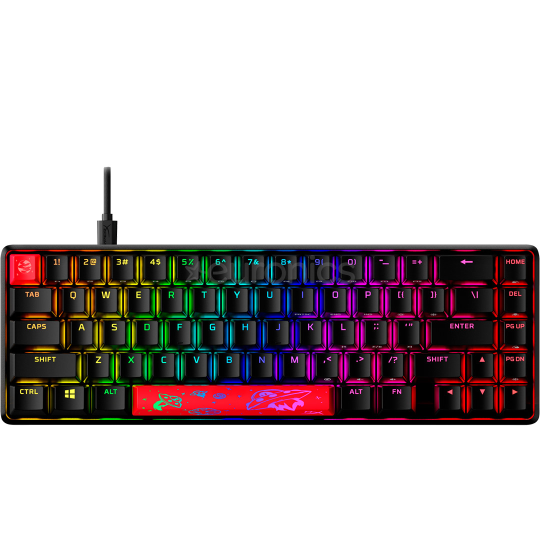 HyperX Alloy Origins 65, HyperX Red, Linear, US, черный - Механическая клавиатура