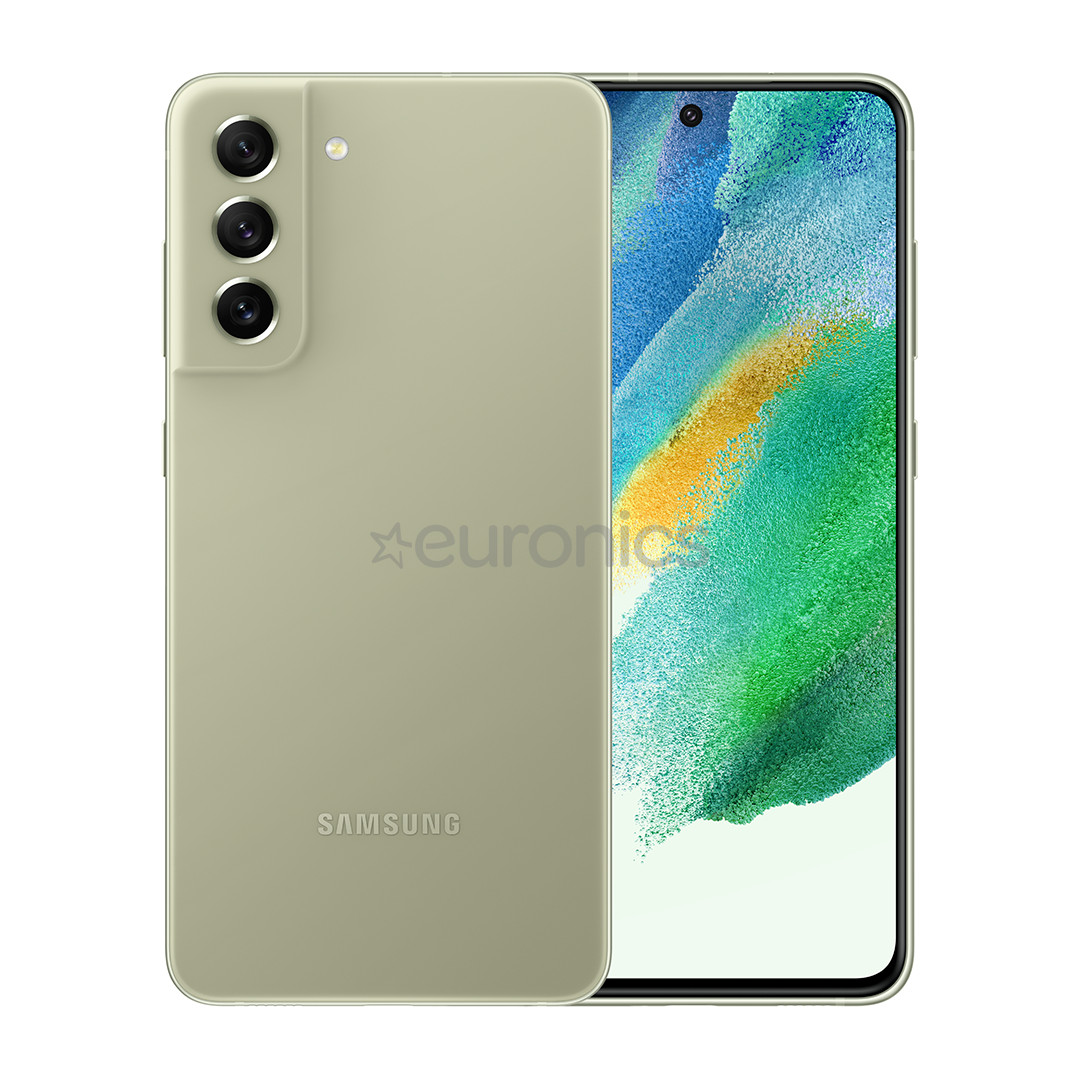 Samsung Galaxy S21 FE 5G, 128 ГБ, оливковый - Смартфон