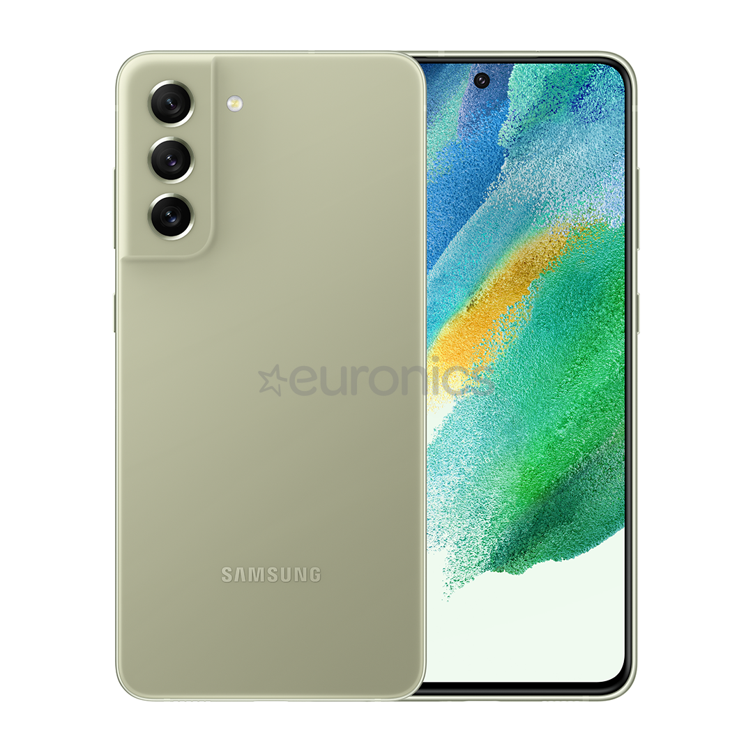 Samsung Galaxy S21 FE 5G, 128 ГБ, оливковый - Смартфон