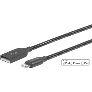eStuff Gunmetal USB / Lightning, 1,5m , gray - USB cable