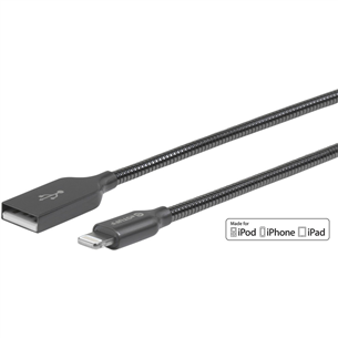 eStuff Gunmetal USB / Lightning, 1,5m, hall - USB kaabel ES601165