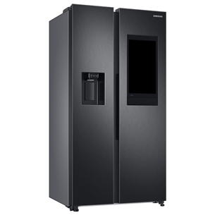 Samsung, Family Hub, 614 L, height 178 cm, black - SBS Refrigerator