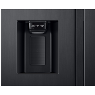 Samsung, Family Hub, 614 L, height 178 cm, black - SBS Refrigerator