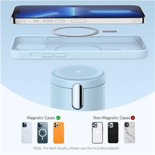 Anker 623 Magnetic Wireless Charger, MagGo, blue - Charging dock