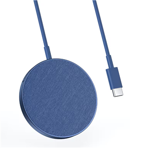 Anker PowerWave II Magnetic Pad, 7,5 W, kangas, tumesinine - Juhtmevaba laadimisalus