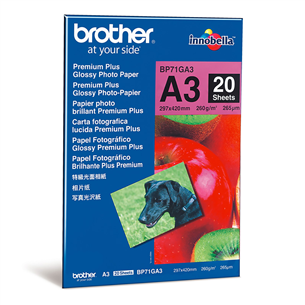 Глянцевая фотобумага Brother Premium Plus A3 (260 г/м², 20 листов) BP71GA3
