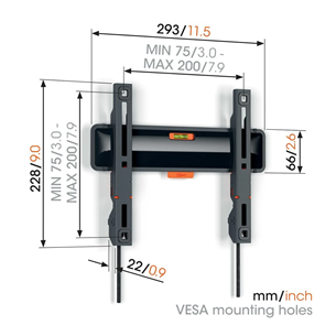 Vogels TVM 3203 Fixed TV Wall Mount, 19"-50'', must - LCD kinnitus