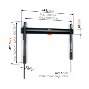 Vogels TVM 3603 Fixed TV Wall Mount, 40"-100'', must - LCD kinnitus