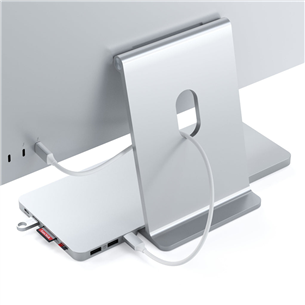 Satechi USB-C Slim Dock for 24'' iMac, серебристый - Док-станция