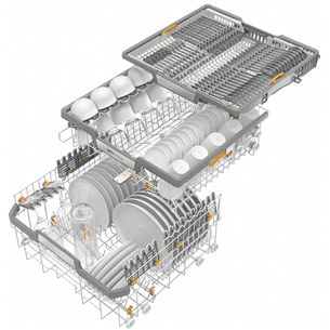 Miele, Knock2open, 14 place settings - Built-in Dishwasher