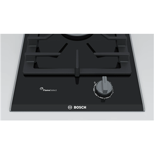 Bosch Domino, 1 burner, width 30.6 cm, black - Built-in Gas Hob