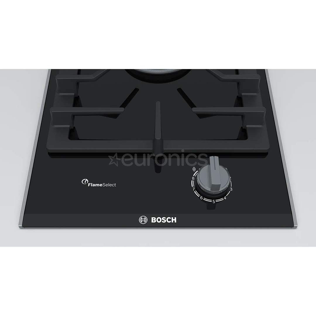 Bosch Domino, 1 keeduala, laius 30,6 cm, must - Integreeritav gaasipliidiplaat