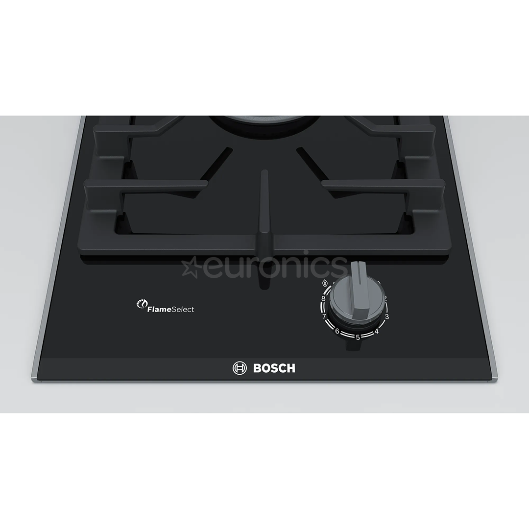 Bosch Domino, 1 keeduala, laius 30,6 cm, must - Integreeritav gaasipliidiplaat