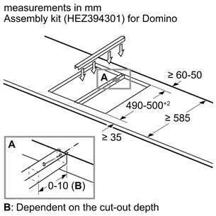 Bosch Domino, 1 варочная зона, ширина 30,6 см, черный - Интегрируемая газовая варочная панель