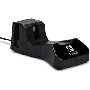 PowerA Nintendo Switch Controller Charging Base, must - Puldi laadija
