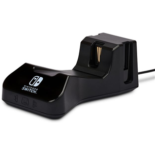 PowerA Nintendo Switch Controller Charging Base, must - Puldi laadija