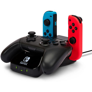 PowerA Nintendo Switch Controller Charging Base, черный - Зарядное устройство для контроллеров