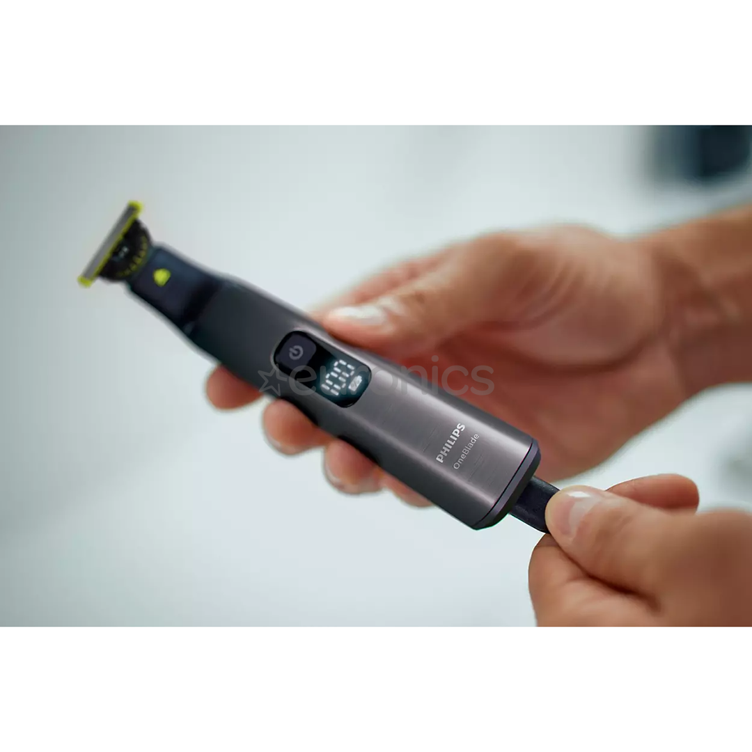 Philips OneBlade Pro Face + body, grey Hybrd trimmer, QP6551/17