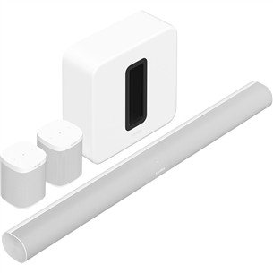 Sonos Arc + Sub + 2x One SL, белый - Комплект с саундбаром