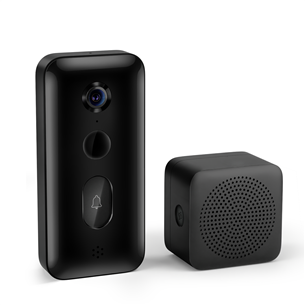 Xiaomi Smart Doorbell 3, 4 МП, WiFi, обнаружение людей, ночной режим, черный - Умный дверной звонок с камерой BHR5416GL