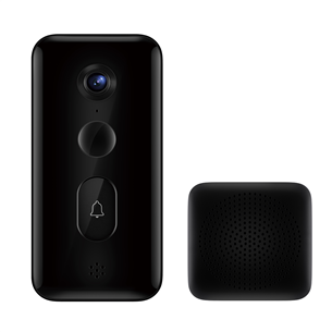 Xiaomi Smart Doorbell 3, 4 Mpx, WiFi, inimese tuvastus, öörežiim, must - Nutikas uksekell kaameraga
