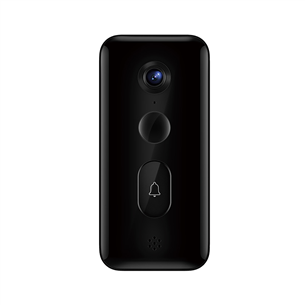 Xiaomi Smart Doorbell 3, 4 MP, WiFi, human detection, night vision, black - Smart doorbell with a camera