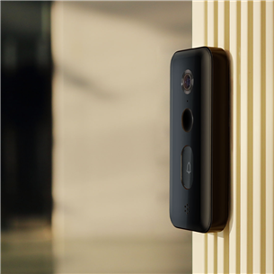 Xiaomi Smart Doorbell 3, 4 Mpx, WiFi, inimese tuvastus, öörežiim, must - Nutikas uksekell kaameraga