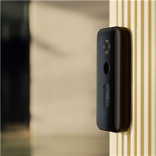 Xiaomi Smart Doorbell 3, 4 МП, WiFi, обнаружение людей, ночной режим, черный - Умный дверной звонок с камерой