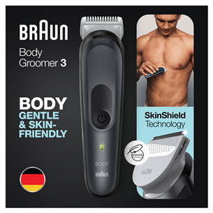 Braun Body groomer 3, черный - Триммер для тела + насадки
