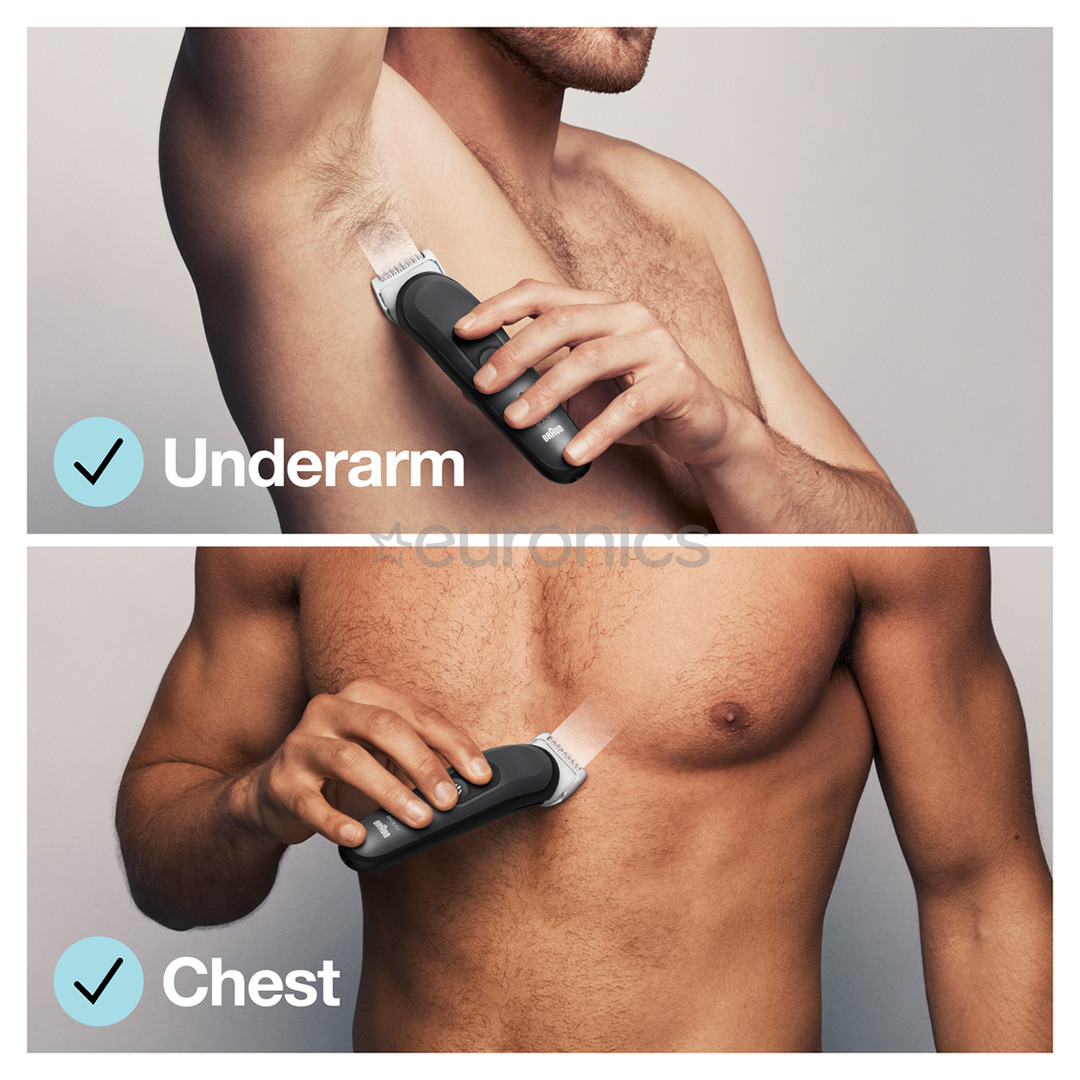 Braun Body groomer 3, black - Body groomer