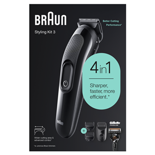 Braun, 4 в 1, черный - Мультитриммеp