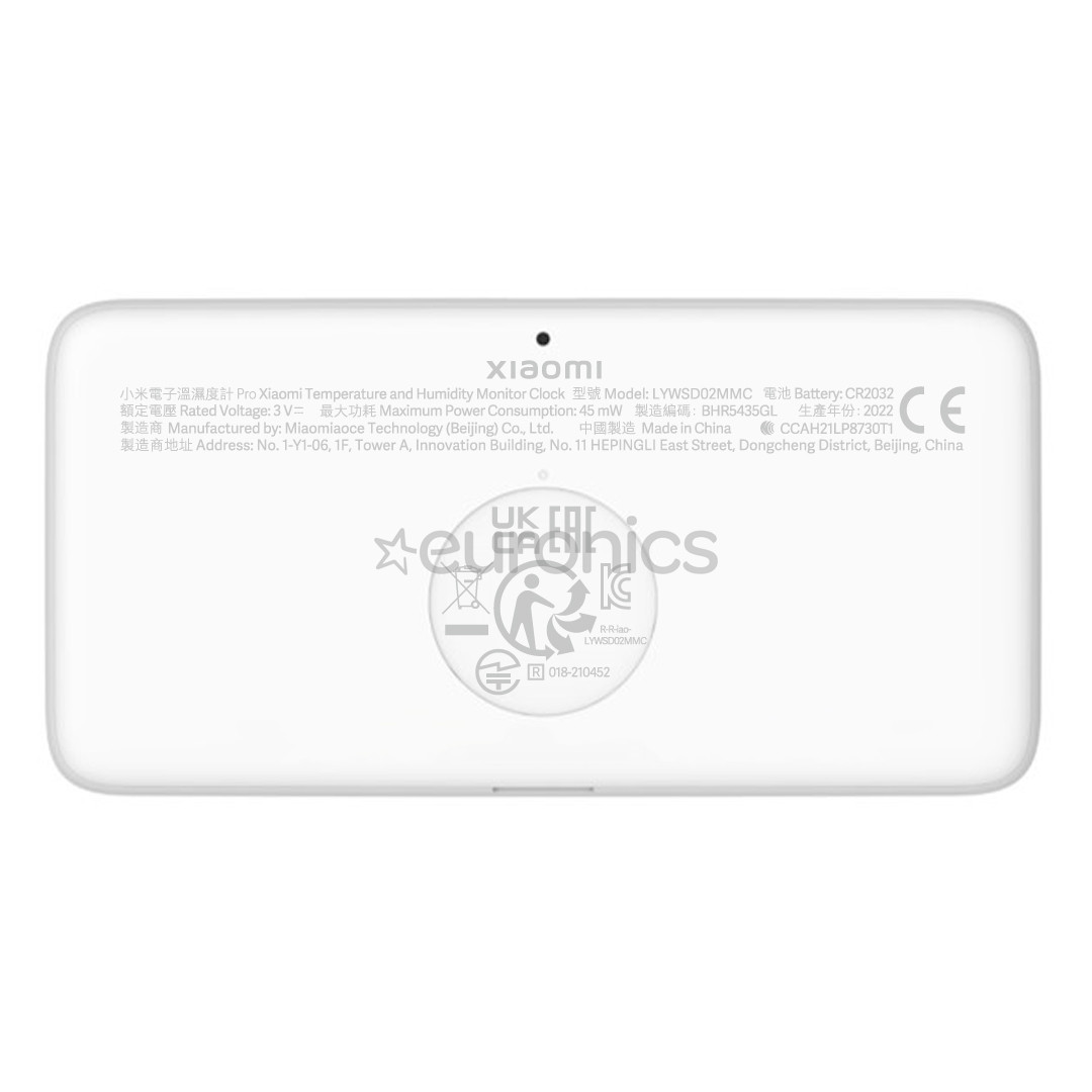 Xiaomi Mi Temperature and Humidity Monitor Clock, valge - Temperatuuri ja niiskusmonitor kellaga