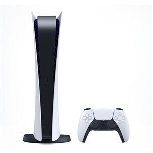 Sony PlayStation 5 Digital Edition, valge/must - Mängukonsool 711719425595
