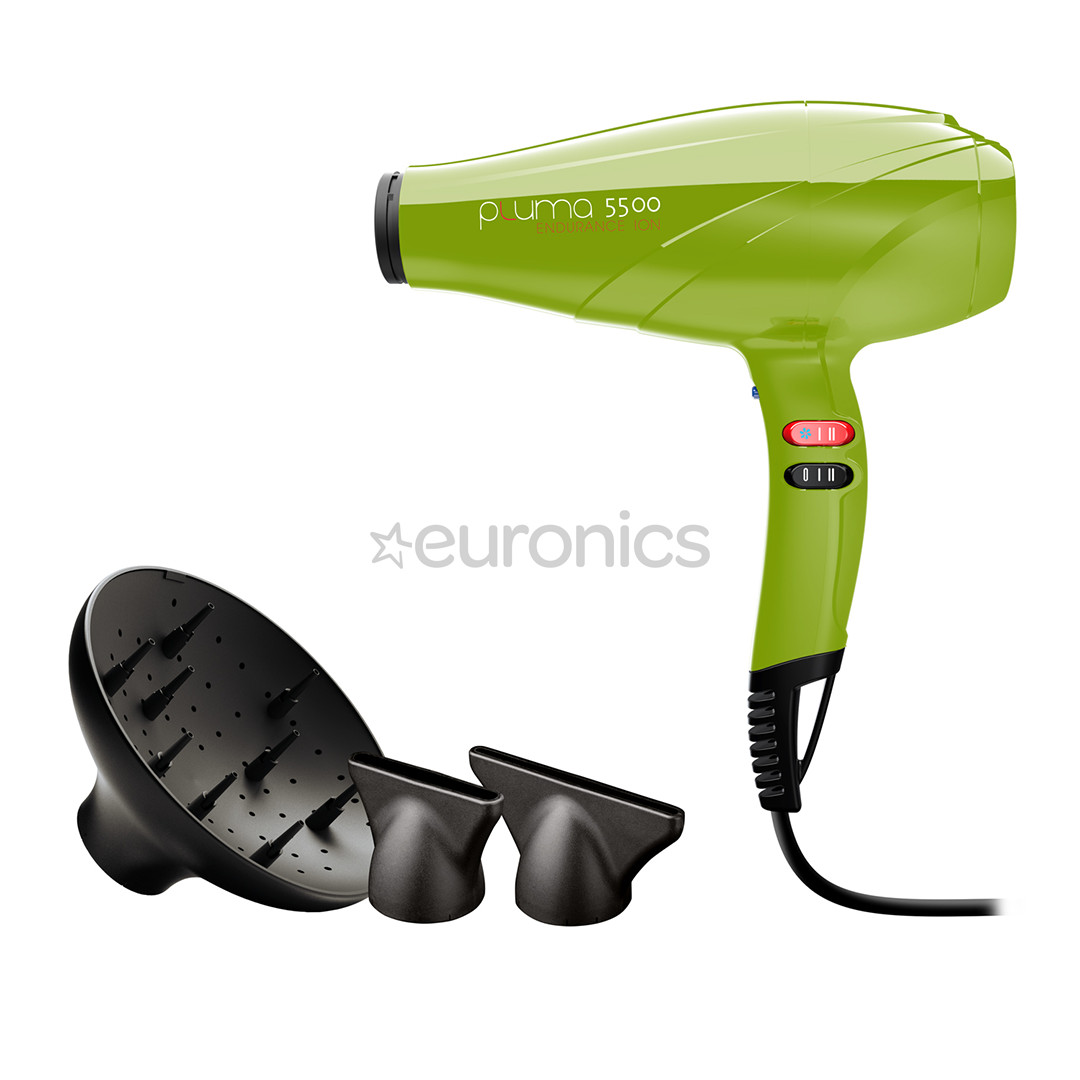 GA.MA Pluma 5500 Endurance Ion, 2400 W, roheline - Föön
