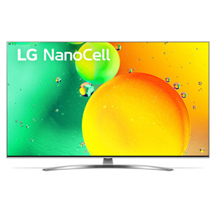 LG NANO783QA, 50", 4K UHD, LCD, NanoCell, jalg keskel, hõbedane - Teler 50NANO783QA.AEU