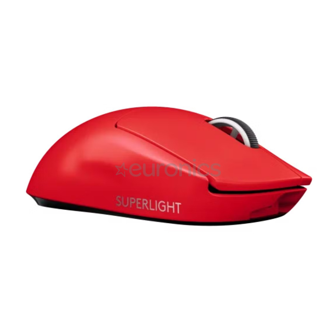 Logitech G Pro X, punane - Juhtmevaba optiline hiir