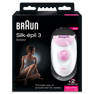 Braun Silk-épil 3, valge - Epilaator