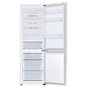 Samsung, NoFrost, 344 L, height 186 cm, white - Refrigerator