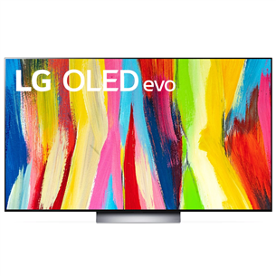 LG OLED C2, 65'', 4K UHD, OLED evo, central stand, gray - TV