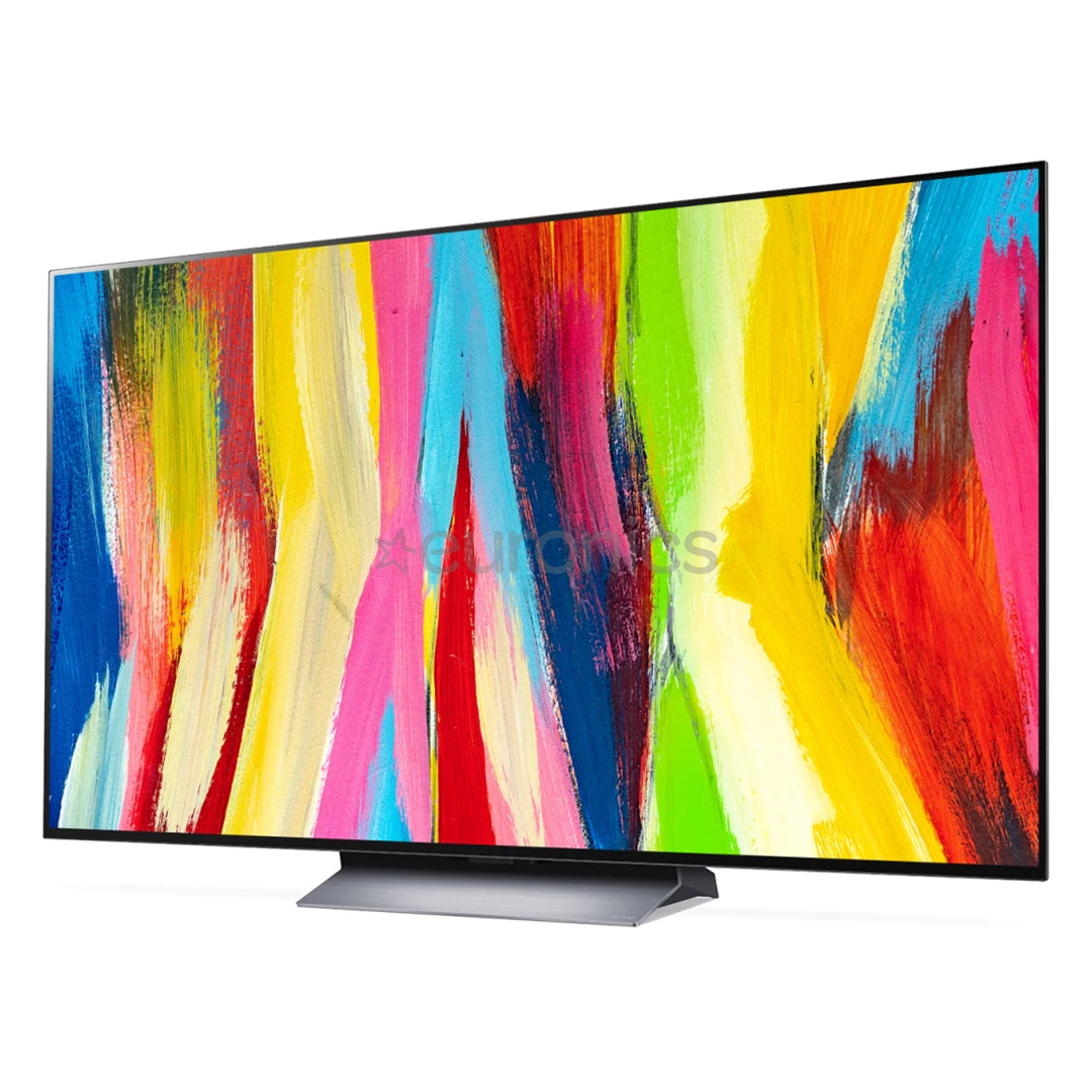 LG OLED C2, 65'', 4K UHD, OLED evo, central stand, gray - TV
