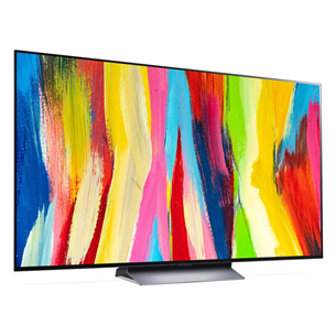 LG OLED C2, 65'', 4K UHD, OLED evo, jalg keskel, hall - Teler