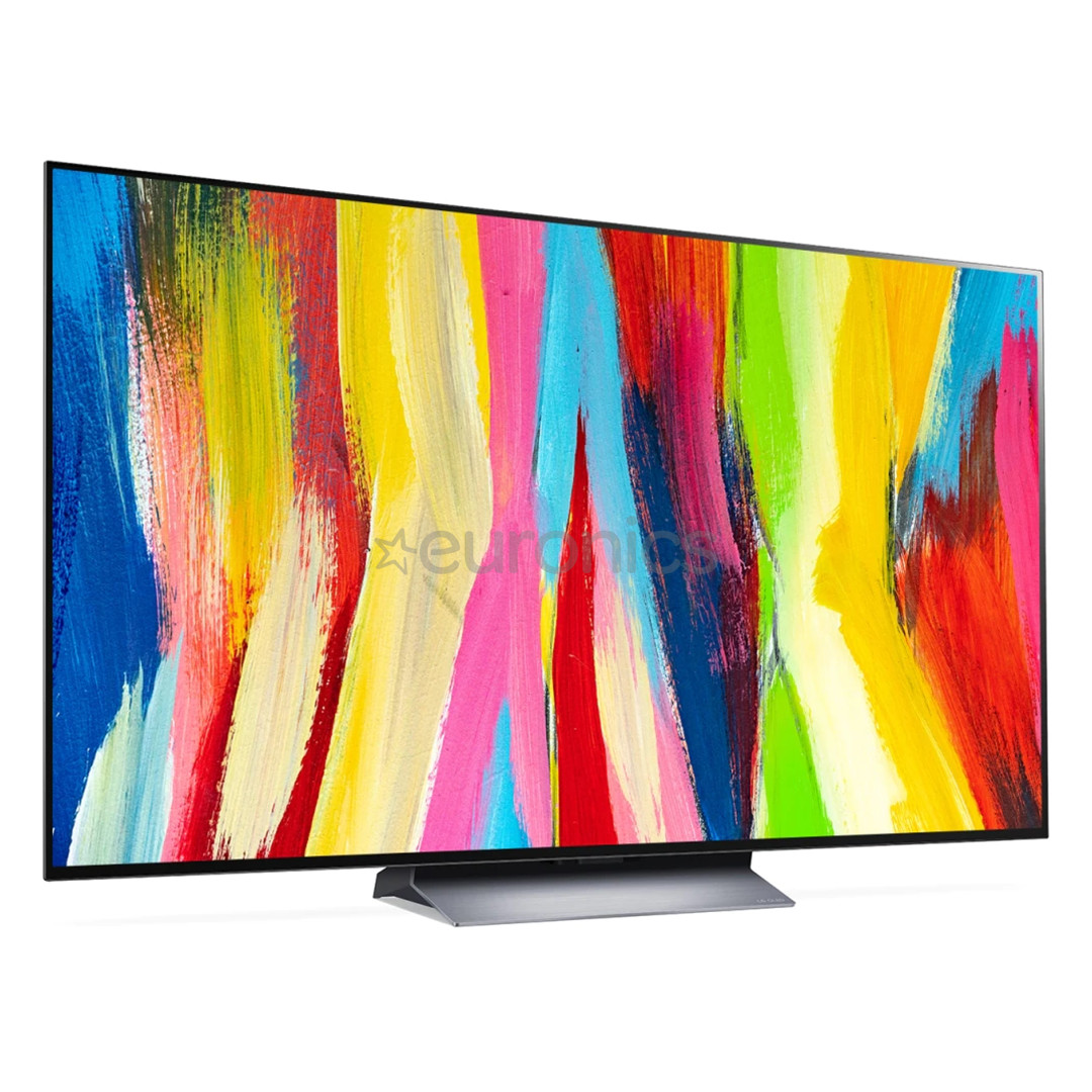 LG OLED C2, 65'', 4K UHD, OLED evo, central stand, gray - TV