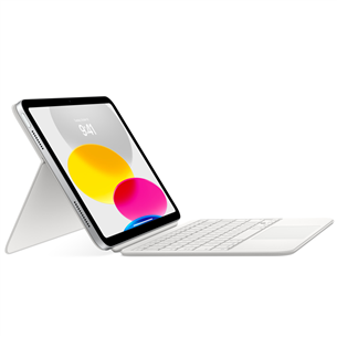 Apple Magic Keyboard Folio, iPad 10, SWE, valge - Klaviatuuriga ümbris