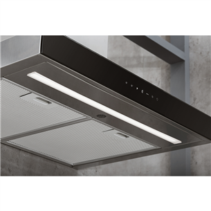 Whirlpool, 730 m³/h, width 59.8 cm, black/inox - Cooker Hood