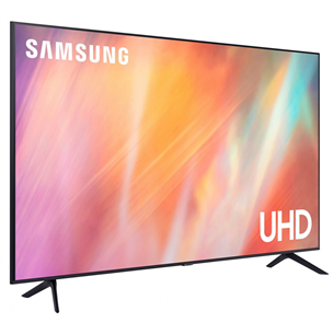 Samsung AU7022, 65'', 4K UHD, LED LCD, боковые ножки, черный - Телевизор