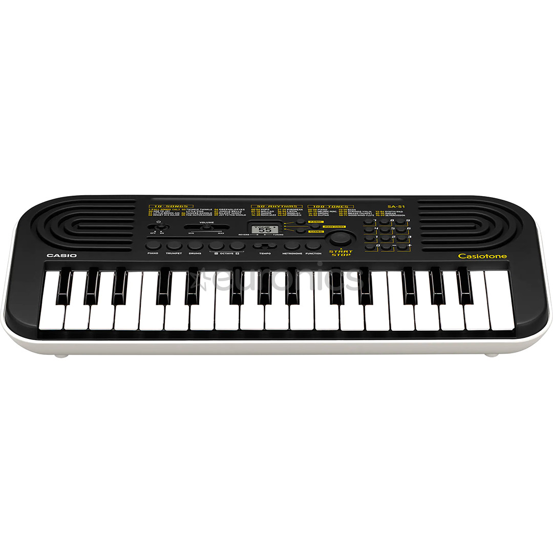 Casio SA-51, 32 клавиши, черный - Мини-синтезатор