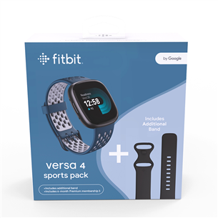 Fitbit Versa 4 kinkepakk, must - Nutikell