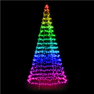 Twinkly Light Tree 3D, 300 LED, IP44, 2 m, must - Nutikas jõulupuu